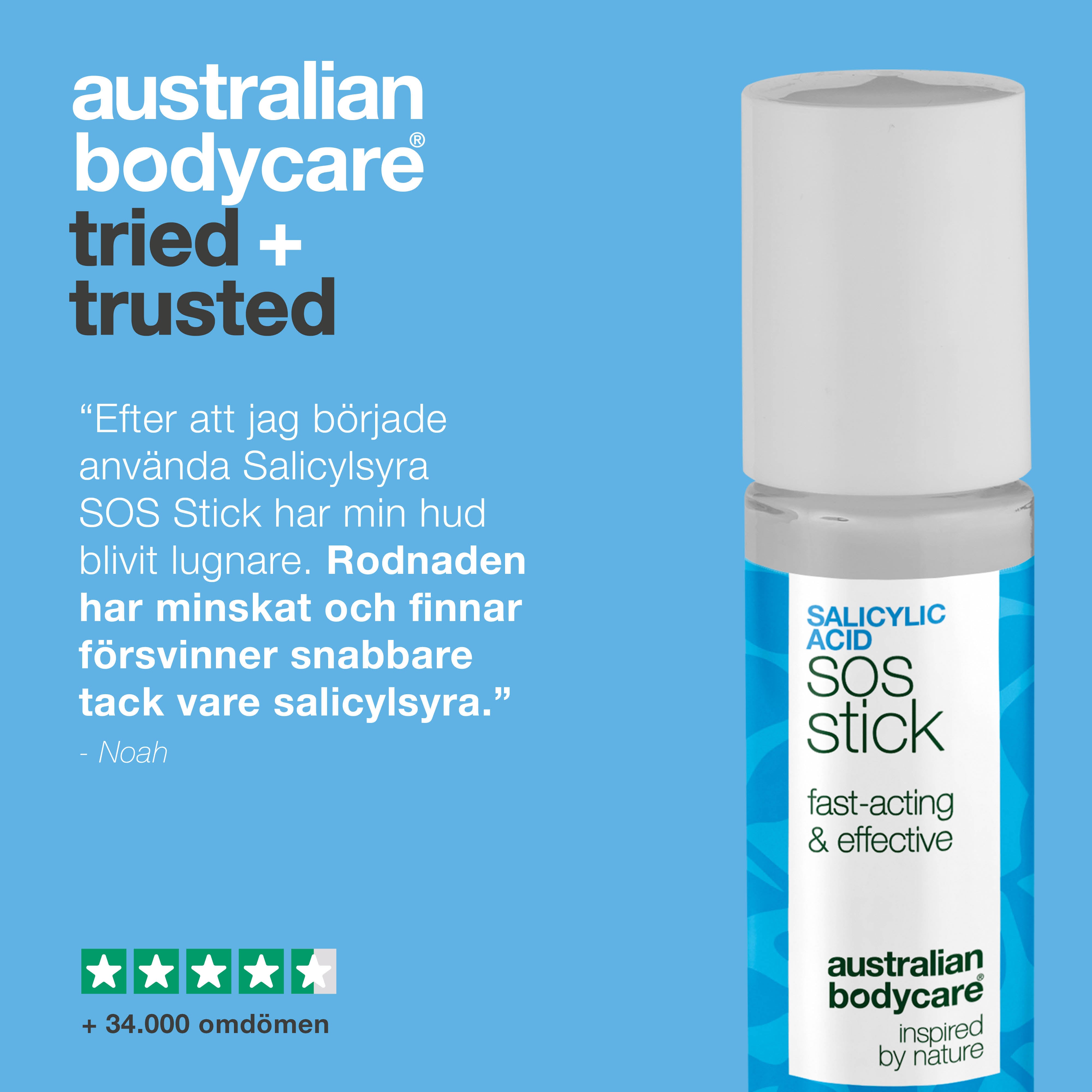 Salicylsyra SOS Stick mot finnar och rodnad – minskar tilltäppta porer och lugnar huden