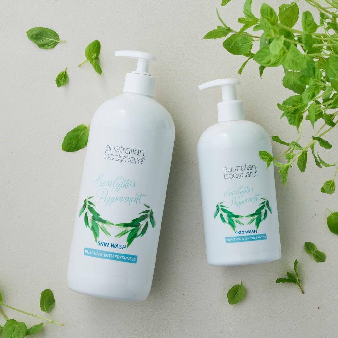 Professionell Eucalyptus Skin Wash — Duschgel för professionell användning med naturlig Tea Tree Oil och australisk eukalyptus