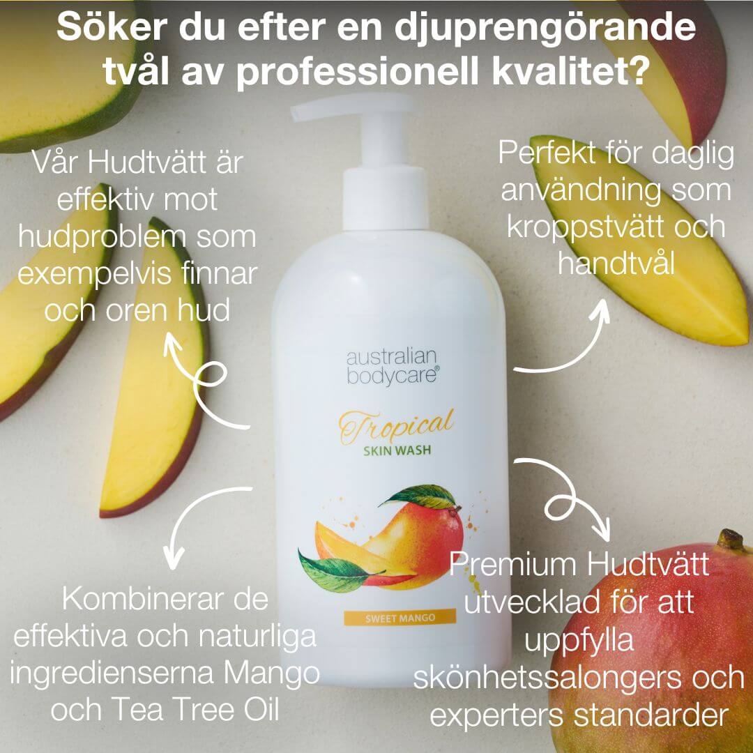 Tropical Skin Wash med Mango - Kroppstvätt med Tea Tree Oil och Mango för ren och problemfri hud