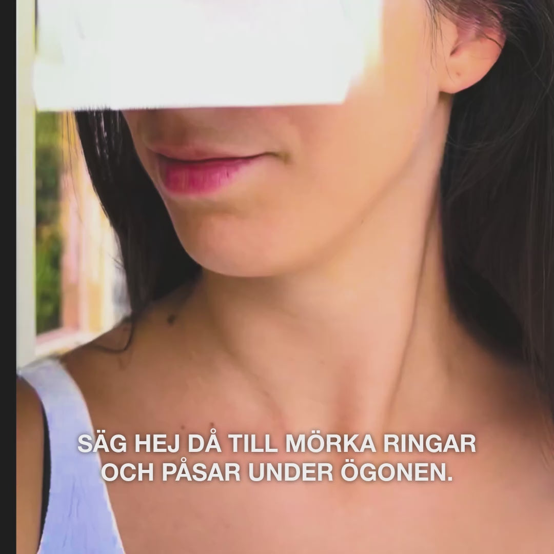 Produktvideo: B12 Vitamin Eye Patches med Collagen mot Mörka Ringar & Svullnad