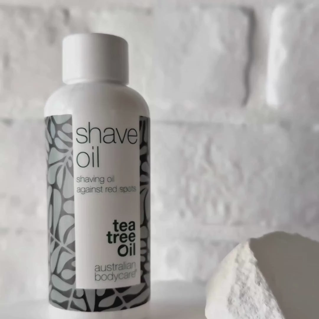 Rakolja mot röda prickar och inåtväxande hår – minskar irritation, rodnad och rakfinnar – Australian Bodycare