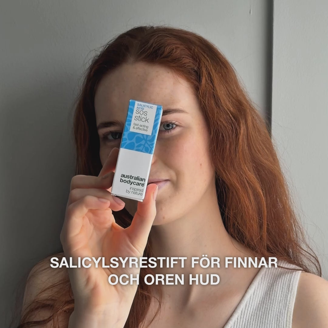 Salicylsyra SOS Stick mot finnar och rodnad — Salicylsyra SOS Stick minskar finnar och rodnad, rengör porerna och lugnar huden effektivt. Innehåller Salicylsyra.