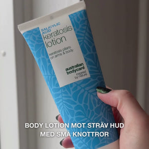 Body lotion för keratosis pilaris, torr hud och små knottror