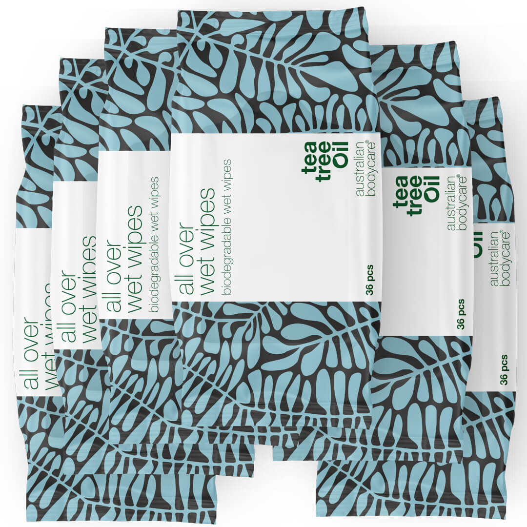 Våtservetter storpack till vuxna med Tea Tree Oil (36 st.) - En effektiv produkt för att rengöra och fräscha upp huden