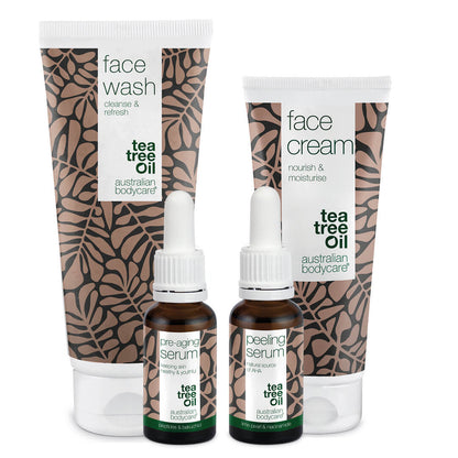 4–pack för förebyggande av rynkor - Anti–aging–produkter för yngre hud förebygger ålderstecken