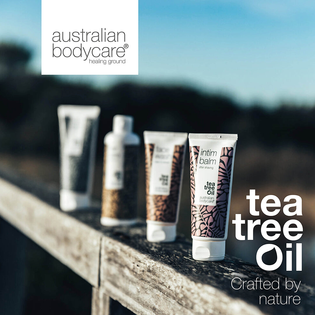 Paket för torra fötter och hälar - Fotkräm och hälkräm med urea och tea tree oil för torra fötter och hälsprickor