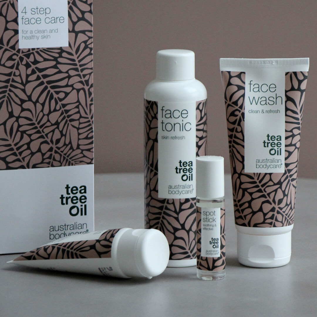 Ansiktsvård med Tea Tree Oil - 4 produkter mot oren hud, finnar och pormaskar