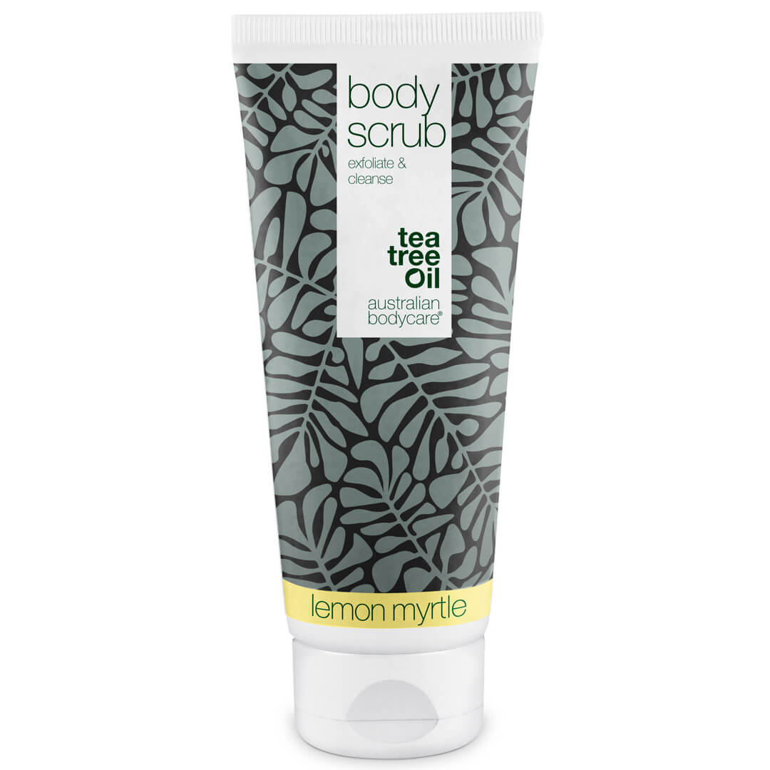 Body Scrub / Kroppsskrubb: Peeling för kroppen - Djuprengörande kroppsskrubb med 100 % naturlig Tea Tree Oil