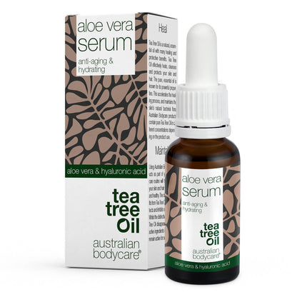 Aloe Vera & C,E, F vitamin Anti Age Serum - Serum med Aloe Vera, Tea Tree Oil och Hyaluronsyra för rynkor