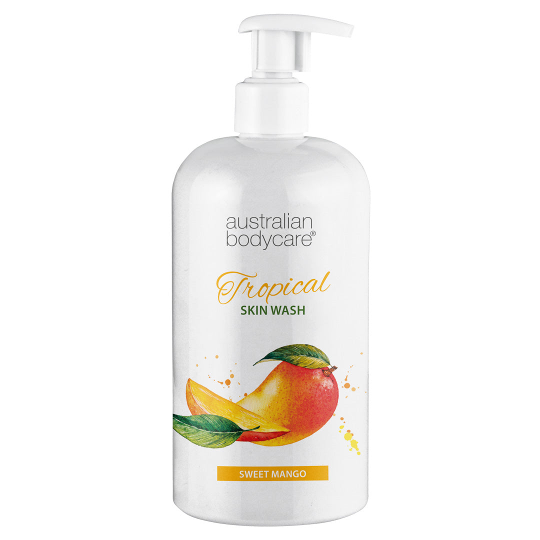 Tropical Skin Wash med Mango — Kroppstvätt med Tea Tree Oil och Mango för ren och problemfri hud