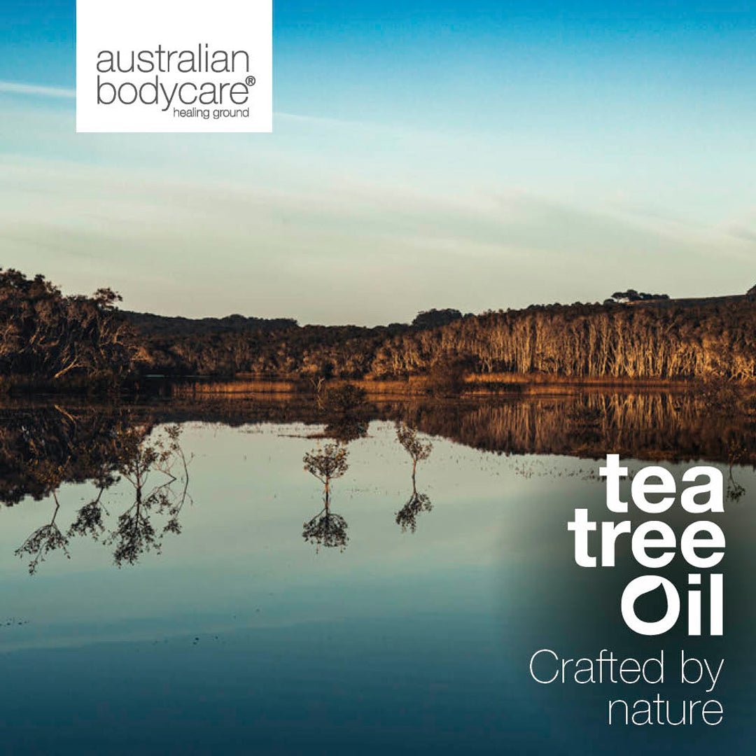Finnar, oren hud och pormaskar på ryggen och rumpan - 3 produkter med naturlig tea tree olja