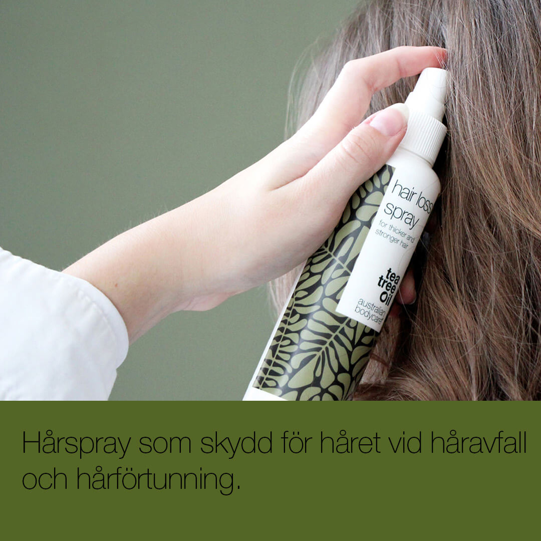 Håravfall Spray — Spray för skydd av håret, bra vid håravfall och tunt hår