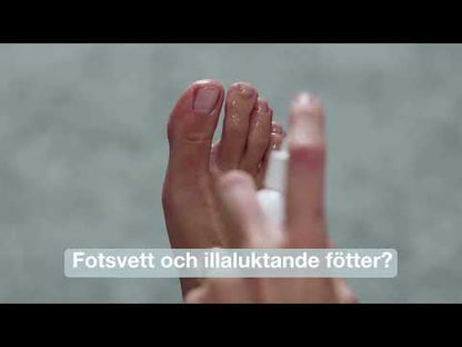 Fotspray för vård av illaluktande fötter och fotsvett - Antiperspirant mot fotsvett och dålig lukt.